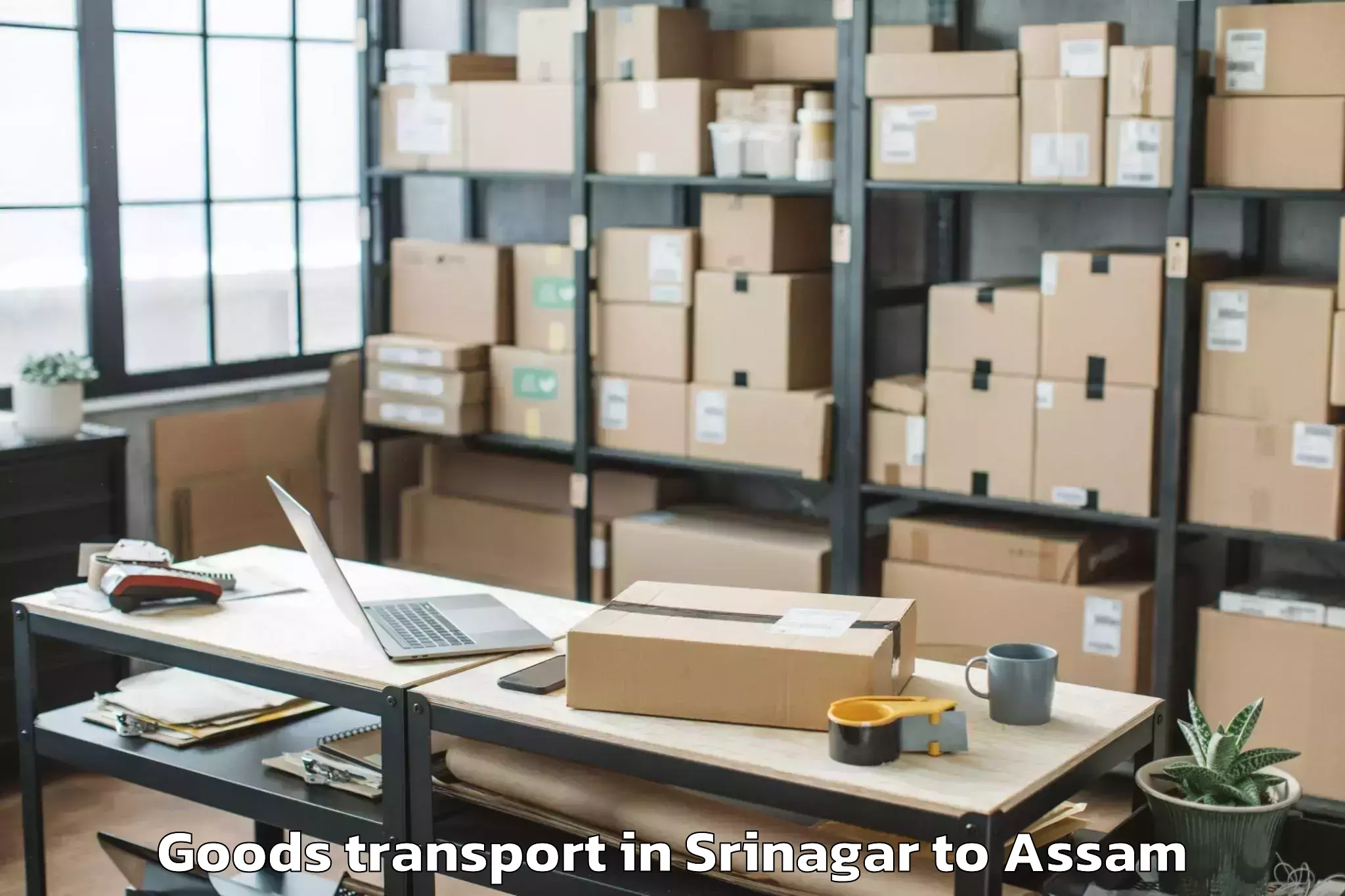 Book Srinagar to Gogamukh Goods Transport Online